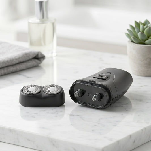 Portable Electric Shaver For Men  Compact Rechargeable  Cordless